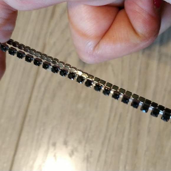 Super Danity well made black crystal beads strenchy bracket - Picture 6 of 6